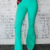 Allie Lynn's Boutique Pants<Stretch Bell Bottoms "Mint"