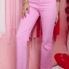 Allie Lynn's Boutique Pants<Stretchy Wide Leg Pants "Candy"