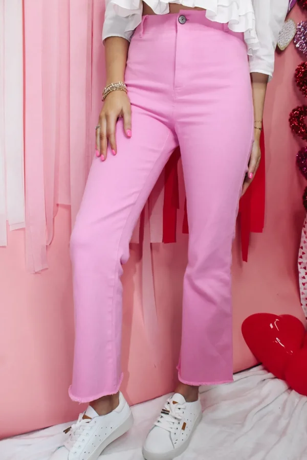 Allie Lynn's Boutique Pants<Stretchy Wide Leg Pants "Candy"