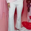 Allie Lynn's Boutique Pants<Stretchy Wide Leg Pants "White"