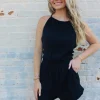 Allie Lynn's Boutique Rompers/Sets<Summer Romper "Black"