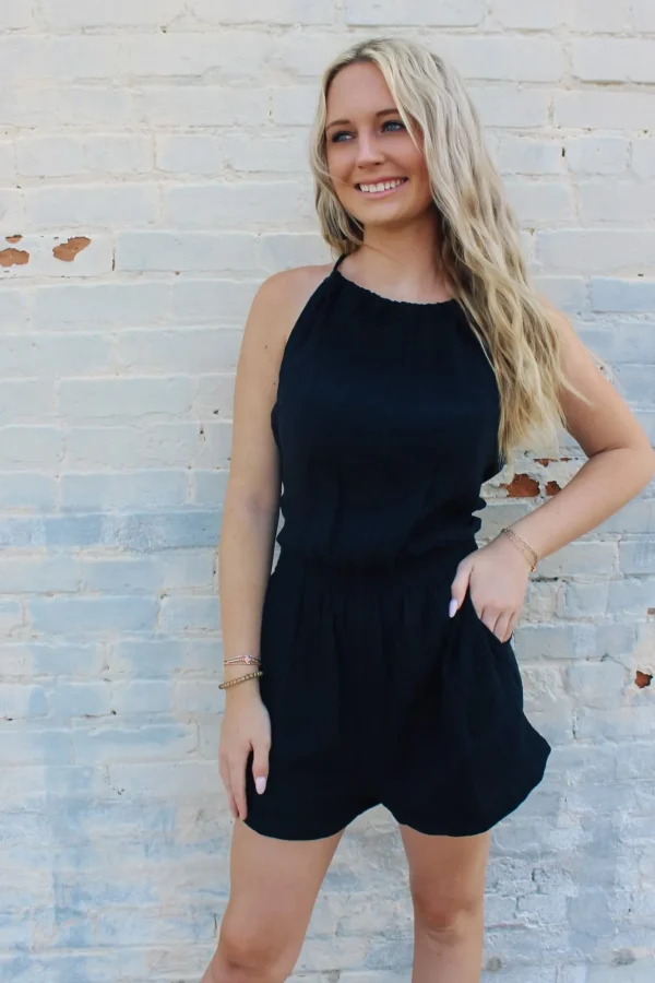 Allie Lynn's Boutique Rompers/Sets<Summer Romper "Black"