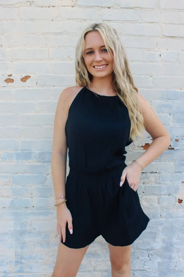 Allie Lynn's Boutique Rompers/Sets<Summer Romper "Black"