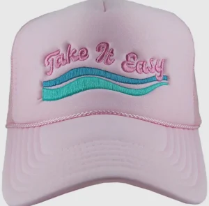 Allie Lynn's Boutique Trucker Hats<Take It Easy Trucker Hat "Light Pink"