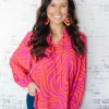 Allie Lynn's Boutique Printed Tops<Tigertown Top