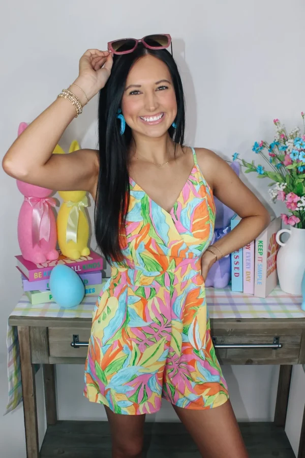 Allie Lynn's Boutique Rompers/Sets<Tropical Feels Romper