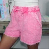 Allie Lynn's Boutique Spring Break Edit<Washed Gauze Comfy Shorts "Fuchsia"