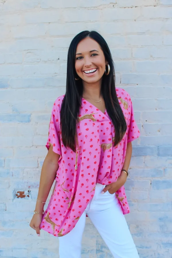 Allie Lynn's Boutique Printed Tops<Wildcat Top