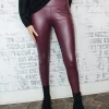 Allie Lynn's Boutique Pants<Zenana Leather Leggings "Burgundy"